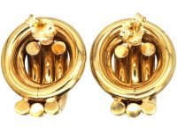 Large 9ct Gold Coil Earrings