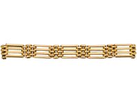 Edwardian 15ct Gold Gate Bracelet
