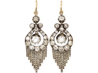 William IV Diamond Drop Earrings