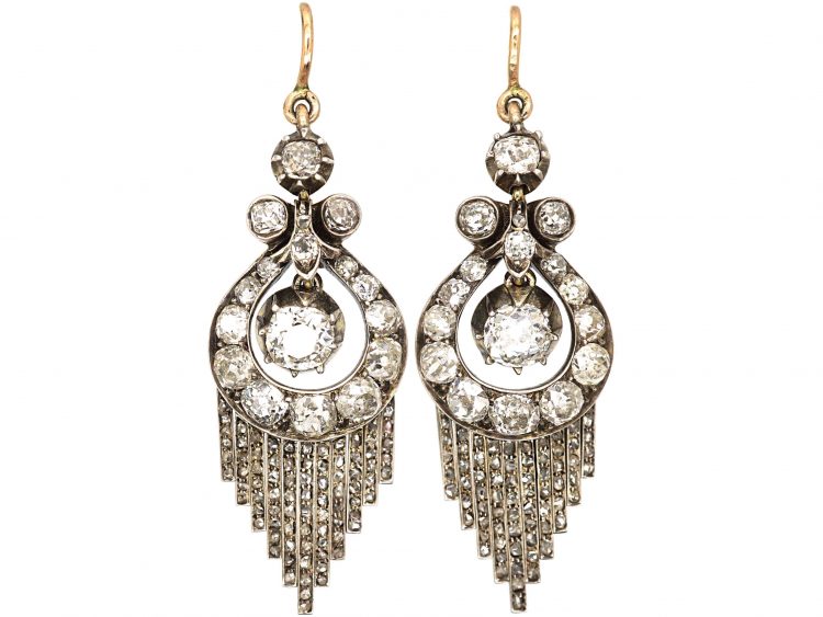 William IV Diamond Drop Earrings
