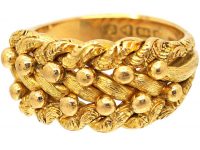 Edwardian 18ct Gold Keeper Ring