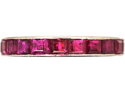 Art Deco Platinum & Ruby Eternity Ring