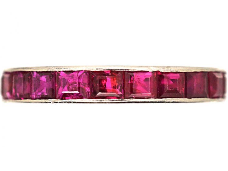 Art Deco Platinum & Ruby Eternity Ring