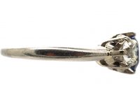 1920s Platinum, Sapphire & Diamond Three Stone Ring