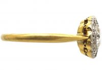 Edwardian 18ct Gold & Platinum, Diamond Daisy Cluster Ring