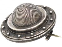 Victorian Silver Target Brooch