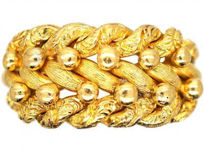 Edwardian 18ct Gold Keeper Ring