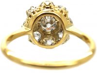 1920s 18ct Gold & Platinum, Diamond Cluster Ring