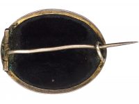 Victorian Micro Mosaic Brooch of the Pantheon in Rome