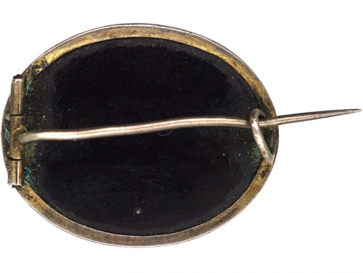 Victorian Micro Mosaic Brooch of the Pantheon in Rome