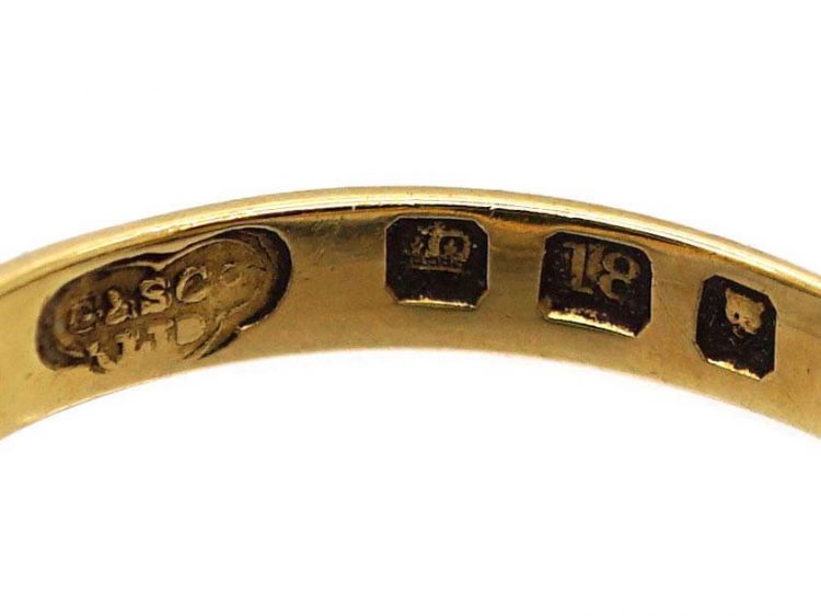 Edwardian 18ct Gold & Bloodstone Signet ring with Griffin Intaglio