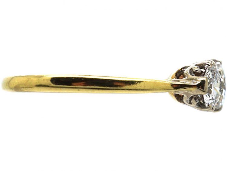 1920s 18ct Gold & Platinum, Three Stone Diamond Ring