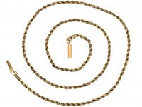 Edwardian 9ct Gold Prince of Wales Twist Chain