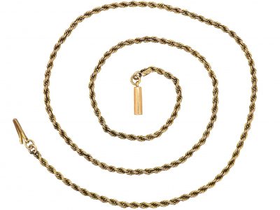 Edwardian 9ct Gold Prince of Wales Twist Chain