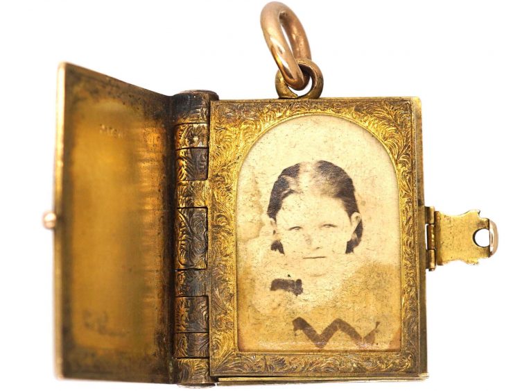 Victorian 15ct Gold Book Locket with Six Compartments