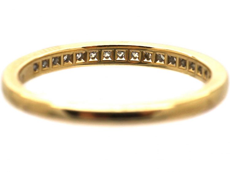 18ct Gold & Diamond Half Eternity Ring by Tiffany