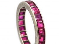 Art Deco Platinum & Ruby Eternity Ring