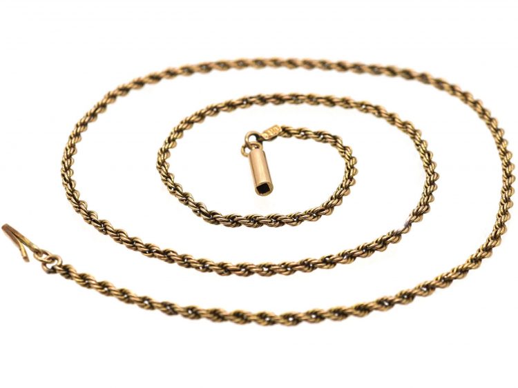 Edwardian 9ct Gold Prince of Wales Twist Chain