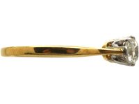 Early 20th Century 18ct Gold & Platinum, Three Stone Diamond Ring