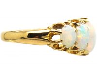 Edwardian 18ct Gold, Five Stone Opal Ring