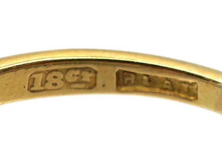 Early 20th Century 18ct Gold & Platinum, Three Stone Diamond Ring