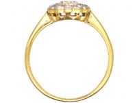 Edwardian 18ct Gold & Platinum, Diamond Daisy Cluster Ring
