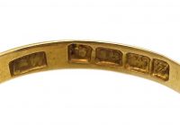 Victorian 18ct Gold Fede Ring with Diamond set Heart