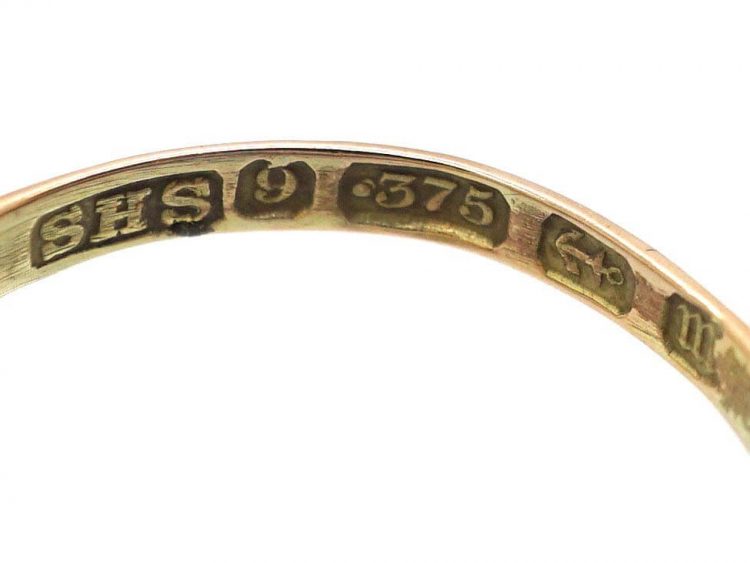Victorian 9ct Gold Ring set with Gemstones That Spell Dearest