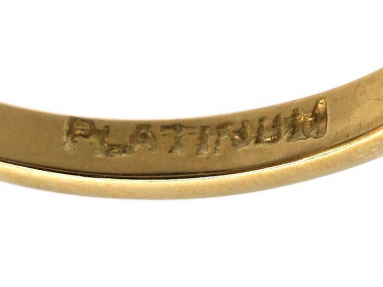 Edwardian 18ct Gold & Platinum, Diamond Daisy Cluster Ring