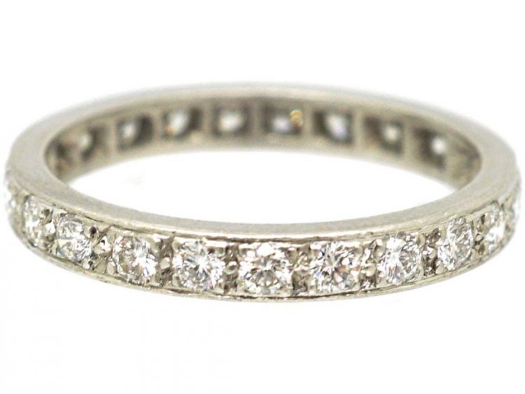 Art Deco Platinum Diamond Eternity Ring