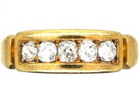Victorian 18ct Gold, Five Stone Diamond Ring