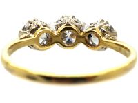 1920s 18ct Gold & Platinum, Three Stone Diamond Ring