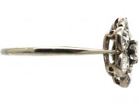 Early 20th Century 18ct White Gold & Platinum Diamond Cluster Ring