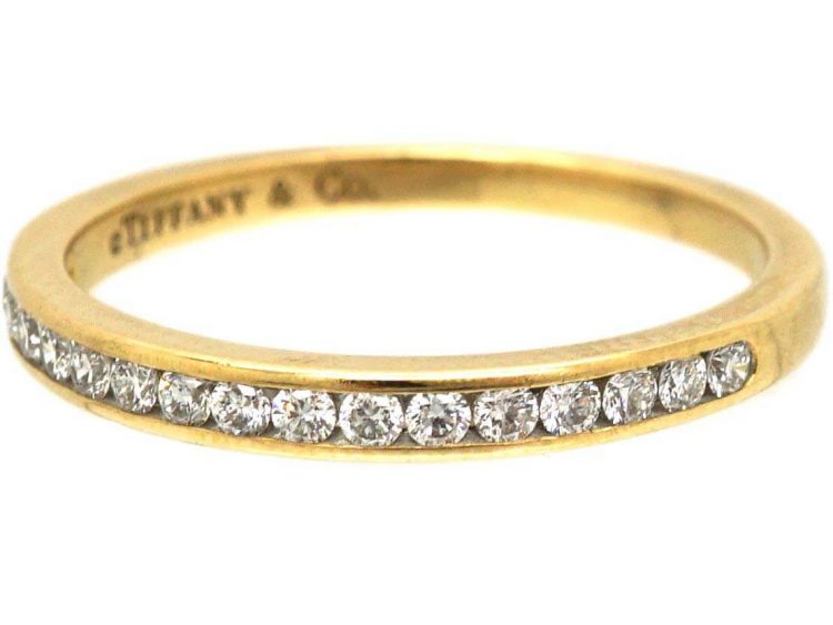 18ct Gold & Diamond Half Eternity Ring by Tiffany