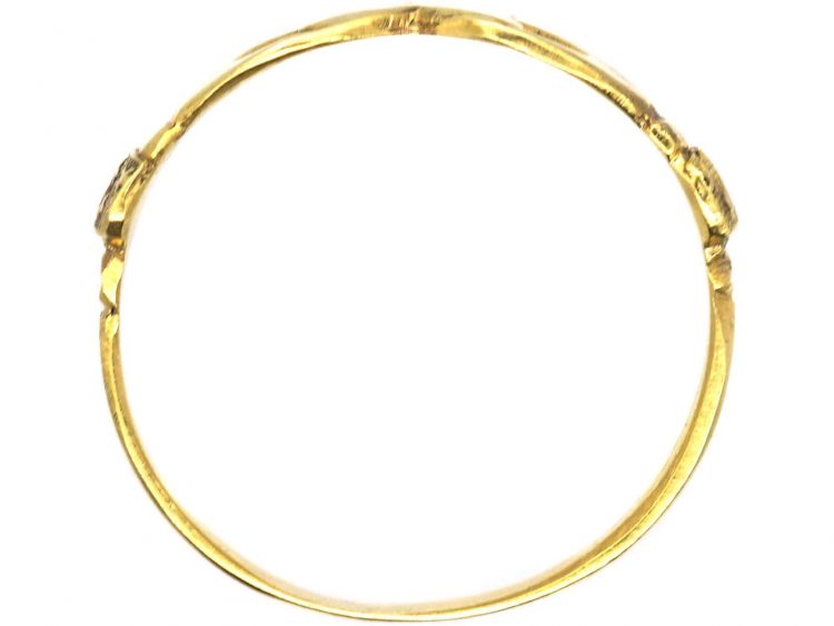 Regency 18ct Gold Fede Ring with Heart & Keyhole Motif