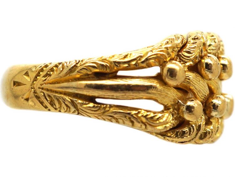 Edwardian 18ct Gold Keeper Ring