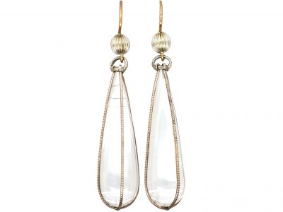 Victorian Rock Crystal Drop Earrings