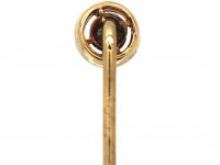 Art Deco 15ct Gold & Platinum Tie Pin set with a Diamond