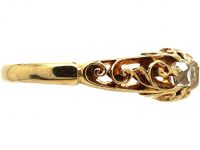 Victorian 18ct Gold,Three Stone Old Mine Cut Diamond Ring