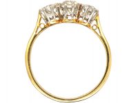 Early 20th Century 18ct Gold & Platinum, Three Stone Diamond Ring