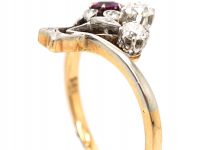 Early 20th Century 14ct Gold & Platinum Giardinetti Ring