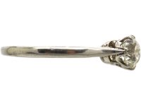 Art Deco Platinum, & Diamond Three Stone Ring