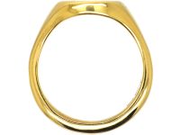 18ct Gold Signet Ring with Bull Taurus Intaglio