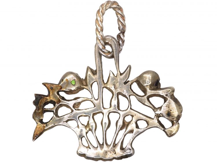 Edwardian Silver & Paste Giardinetti Pendant