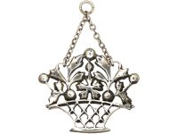 Edwardian Silver, Marcasite & Coloured Paste Giardinetti Pendant