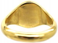 18ct Gold Signet Ring with Bull Taurus Intaglio