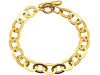 1970s 18ct Gold, Open Link Bracelet