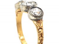 Victorian Three Stone Old European Diamond Ring