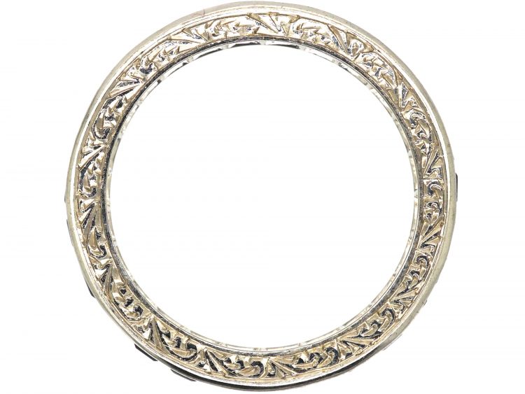 Art Deco Platinum & Sapphire Eternity Ring
