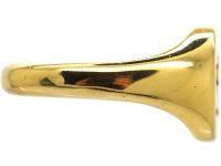 18ct Gold Signet Ring with Bull Taurus Intaglio